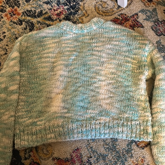 Wild fable // chunky knit button down crop with diamond detail buttons - Picture 4 of 4